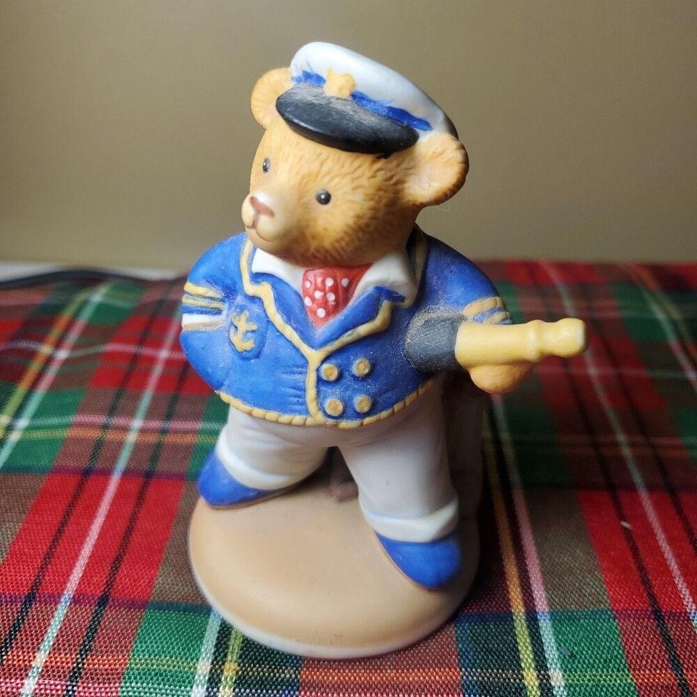 Vintage Franklin Mint Bear Commander Teddington‎ 1986 Collectible Free Ship